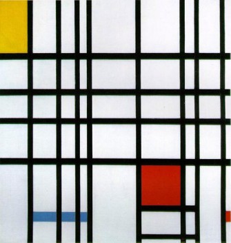 Piet Mondrian, ComposiciÃ³n en rojo, amarillo y azul 
