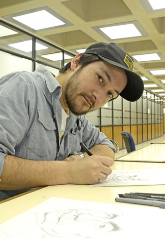 De tinta y achurado