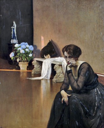 Obra Angustia 137 x 112 cm. Sala Tole Peralta Pinacoteca UDEC