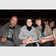 Italo Leiva, Carolina Medrano y Pia Araya
