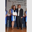 Alejandra Patricia Cerda Cerda, de Ingeniería en Prevención de Riesgos y Medioambiente, y Fernando Torres González, jefe de carrera