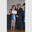 Ivonnela Patricia Martínez Villegas, de Ingeniería en Acuicultura, y José Bakit San Martín, jefe de carrera