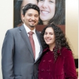 Dr. Jaime Cartegena, expositor; y Alejandra Álvarez, matrona