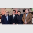 Juan Miguel Paladino, gerente comercial Rosselot; Nicolás Godoy, Julio César Rodríguez y Carlos Varas, director comercial Tell Magazine