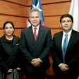 Paola Cortés, Carlos Pérez y Sebastián Cabello