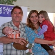 Sebastian y Cristian Pozo, Yenesi Rivera y Josefa Pozo