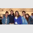 Almendra y Leonel Escudero; Paola Banda, Cristóbal y Francesca Escudero