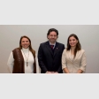 Claudia Meneses, Rodrigo Mendiburú y Daniela Contador