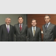 Gustavo González, Raúl Celis, intendente Región de Valparaíso; Félix de Vicente, ministro de economía; y Sandro Rossi