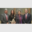 Jorge Castro, alcalde Valparaíso; Marcela Pastene, Virginia Reginato, alcaldesa Viña del Mar; y Gonzalo Bofill