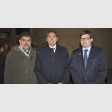 Ricardo Espinoza, Fernando Castillo, prosecretario PUCV; y Gianfranco Arata