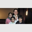 Amalia, María Augusta y Marcela Farias; y Juan José Hidalgo