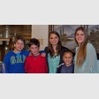 Vincenzo y Dante Perocarpi; Francisca Toledo; Luciana y Martina Perocarpi