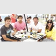 Martín, Nicolás y Rodrigo Orive; y Verónica Muñoz