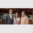 Sebastián Pérez-Ferreiro, Nicole Raymond y Gonzalo Argandoña