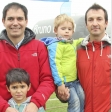 Cristián y Domingo Escobedo; Tomás y Carlos Guzmán