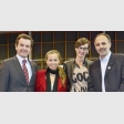 Gonzalo Villanueva, Beatriz Seguel, Andrea Dellacasa y Pablo Walker