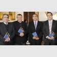Eduardo Mosso, Patricio Varas, Víctor Viveros y Gino Cortez