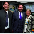 Germán Plaza, Kevin Clarke y Eva Wendt 