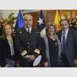 Carolina Verschueren; Ronald McIntyre, Comandante en Jefe de la 1º Zona Naval; Virginia Reginato, alcaldesa de Viña del Mar y Fidel Espinoza, presidente de la Cámara de Diputados