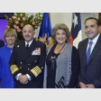 Jeanette Silva; Enrique Larrañaga, Comandante en Jefe de la Armada; Virginia Reginato, alcaldesa de Viña del Mar y Fidel Espinoza, presidente de la Cámara de Diputados