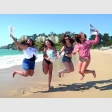 Emilia Dippel, Catalina Sánchez, Valentina Jeldres y Valentina Villablanca