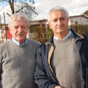 Clínica de tenis con Álvaro Rossi y Hans Gildemeister, Estadio Español, Curicó