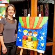 Exposición pintura infantil de Andrea Léniz, en Coquimbo