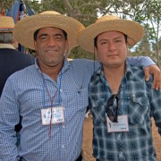 Fiestas Patrias en camaradería Los socios con chupalla, CChC Delegación La Serena