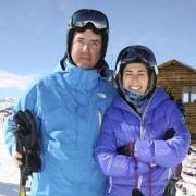 Esquiando en Pista Franciscano, La Parva