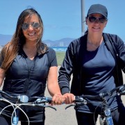 Disfrutando el deporte en familia en Avenida del Mar, La Serena