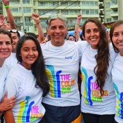 Entusiasmo y diversión en The Color Run, Avenida del Mar, La Serena